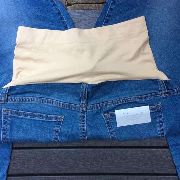 Aglow Maternity 12L skinny jeans w/full band NWT! - Picture 4 of 7